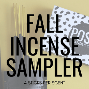 Charcoal Incense Stick Sampler - Posh Candle Co. 