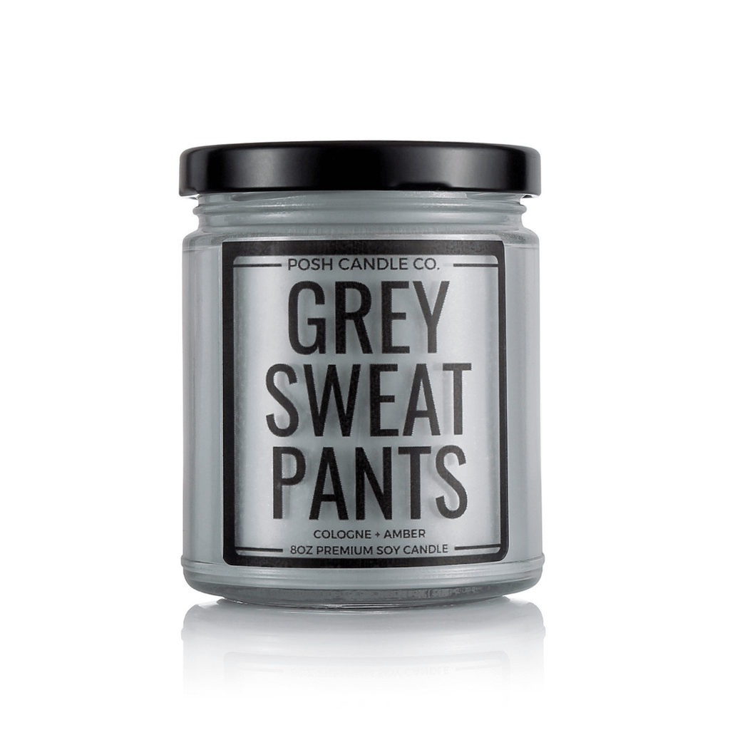 Grey Sweatpants - Posh Candle Co. 