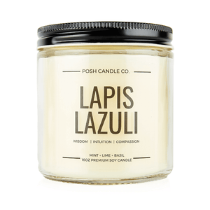 Lapis Lazuli Candle - Posh Candle Co. 
