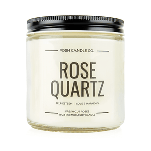 Rose Quartz Candle - Posh Candle Co. 